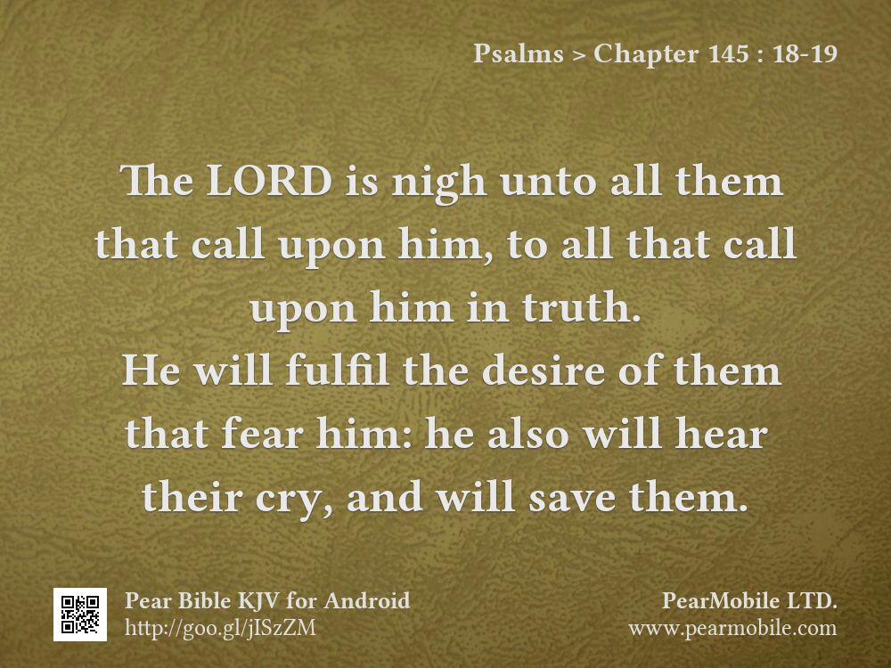 Psalms, Chapter 145:18-19